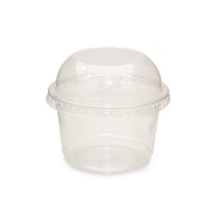 SNH clear PET dessert cup dome lid SD20 8oz disposable cup UAE