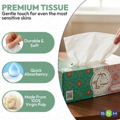 SNH Fasil facial tissue 200 sheets premium facial tissue UAE