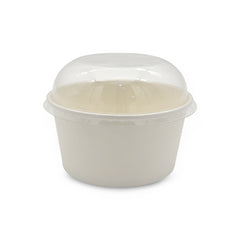 SNH white kraft paper ice cream cup dome lid 10oz UAE