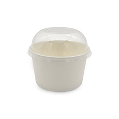 SNH white kraft paper ice cream cup dome lid 6oz UAE