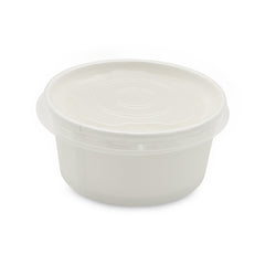 SNH white kraft paper ice cream cup flat lid 10oz UAE