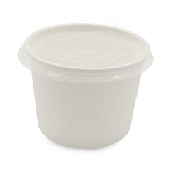 SNH white kraft paper ice cream cup flat lid 16oz UAE