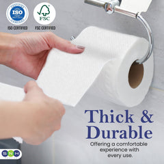 Soft & Hygienic Toilet Roll 100 Sheets 2 Ply 10 Rolls - SNH Packing