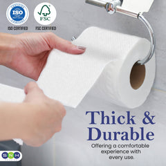 Soft & Hygienic Toilet Roll Tissue 120 Sheets 10 Rolls 2 Ply - SNH Packing