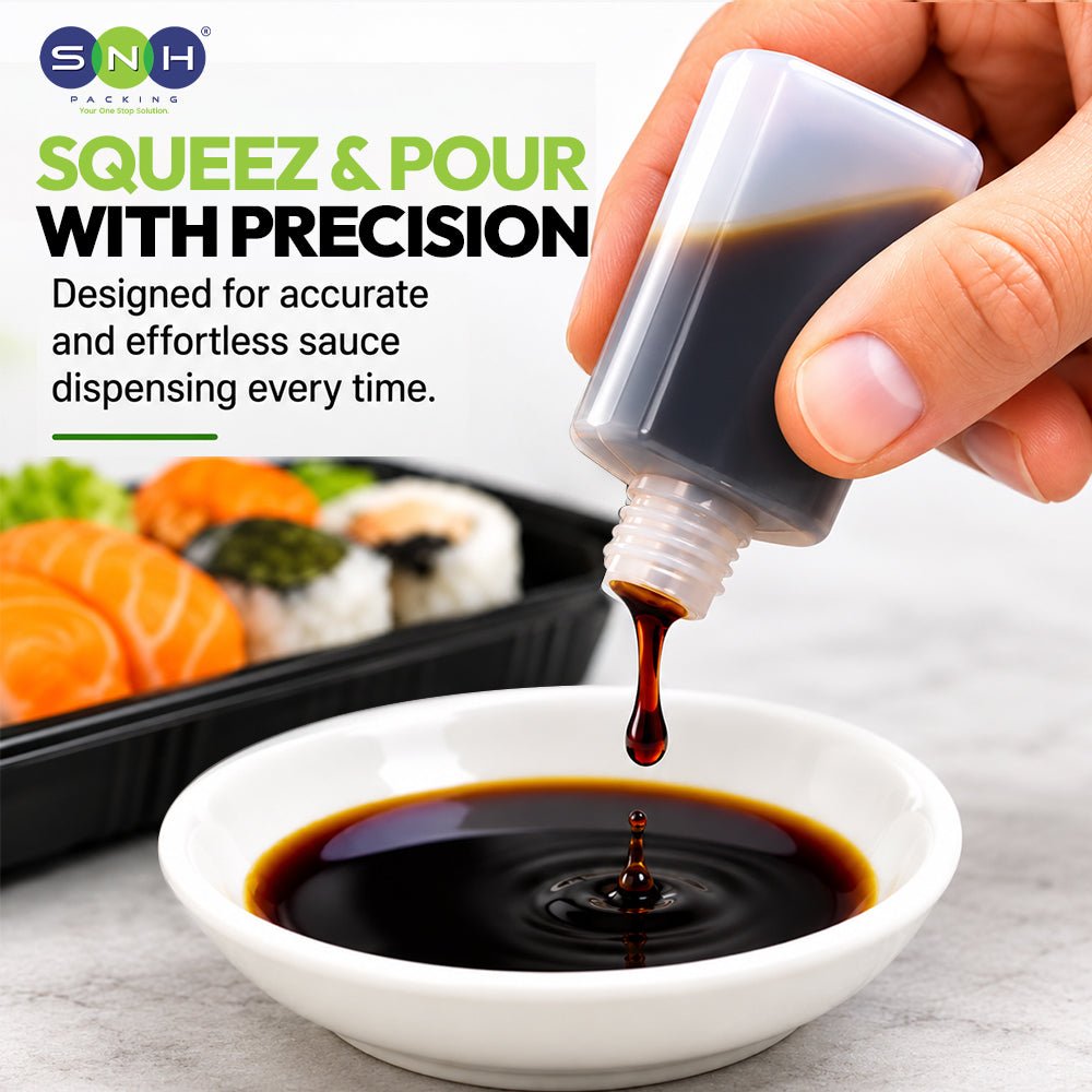 Soy Sauce Bottle 15ML Disposable Mini Sauce Container - SNH Packing