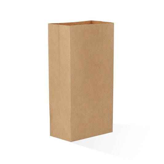 Square Bottom Paper Bags Brown White Kraft Takeaway - SNH Packing