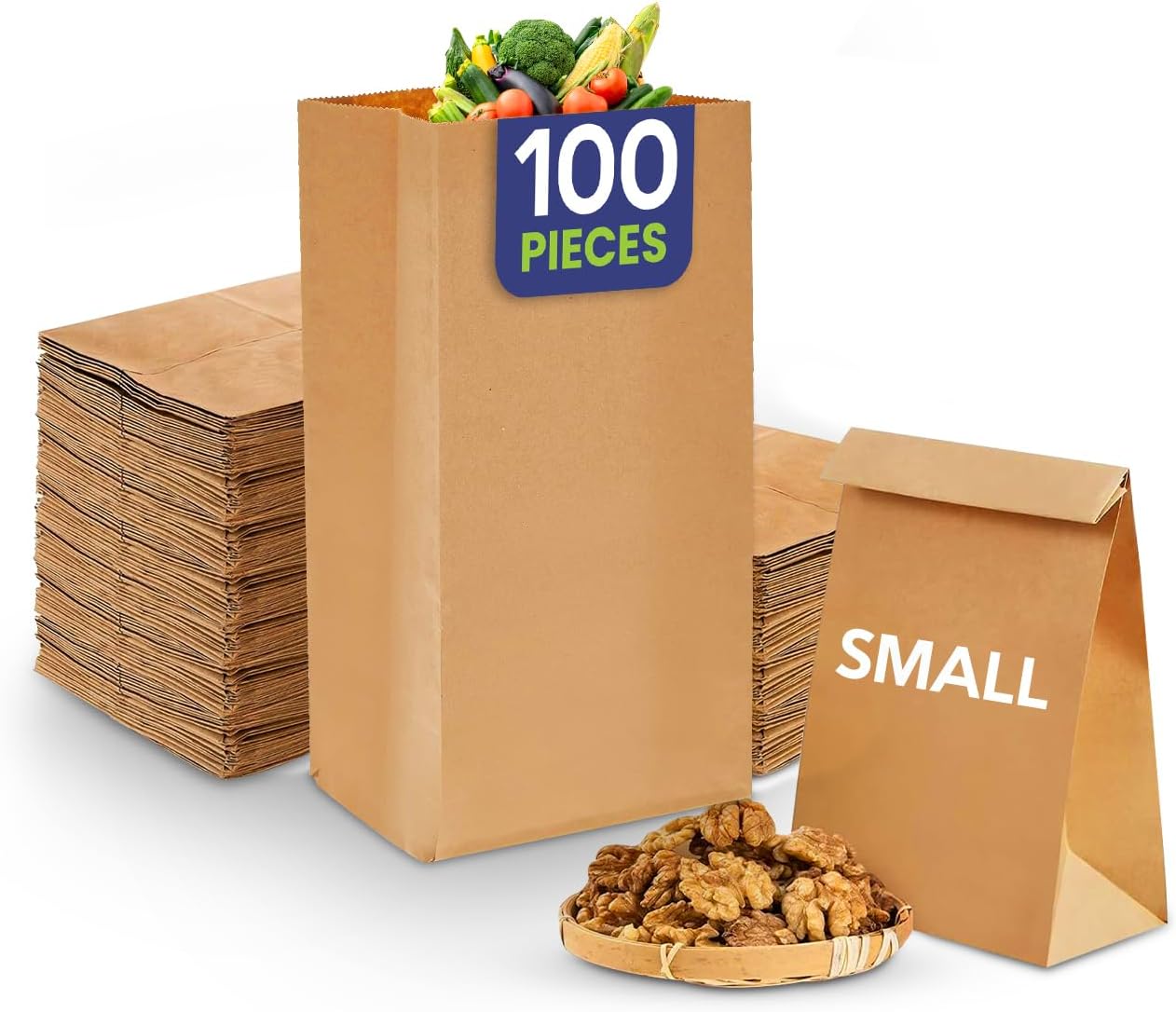 Square Bottom Paper Bags – Kraft Takeaway - SNH Packing