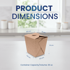 Square Brown Kraft Takeaway Boxes – Durable Food Packaging - SNH Packing