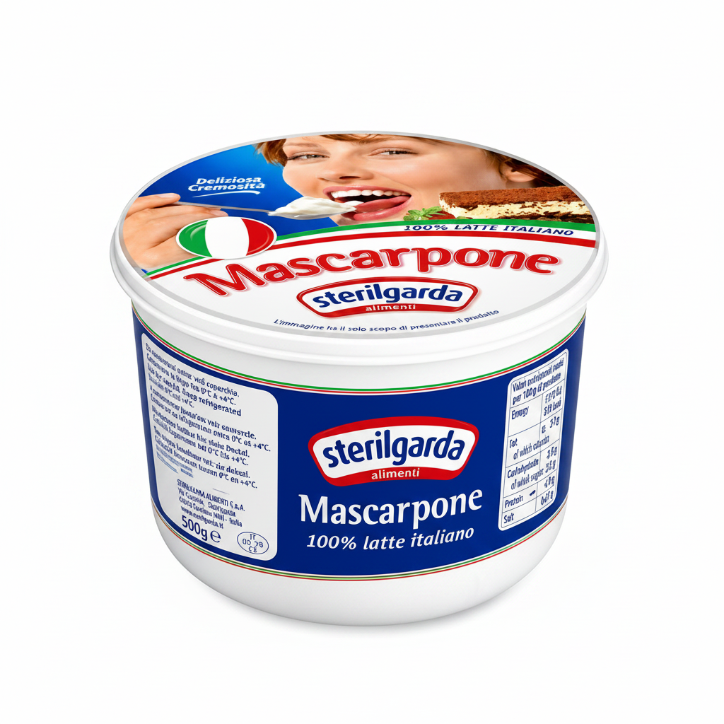 Sterilgarda Mascarpone Cheese Creamy Italian Fresh Cheese 500g