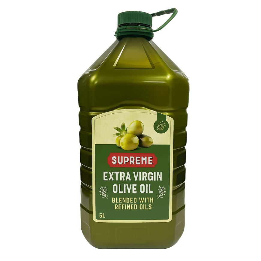 Supreme Extra Virgin Olive Oil Blended with Refined Oils 5L - SNH Packing