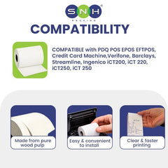 Thermal Paper Rolls POS Receipt Paper 57x40MM to 80x80MM - SNH Packing