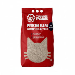 Thunder Paws Premium Hard Clumping Clay Cat Litter UNSCENTED 5L - SNH Packing
