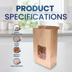 Tin Tie Brown Bags – Durable Food Packaging & Storage Supplies - SNH Packing