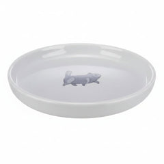 Trixie Ceramic Bowl Flat & Wide for Cats GREY - 23CM - SNH Packing