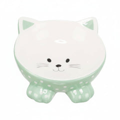 Trixie Elevated Ceramic Ergonomic Cat Bowl MINT - 14CM - SNH Packing