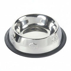 Trixie Fish Print Embossed Stainless Steel Bowl for Cats - 200ML - SNH Packing