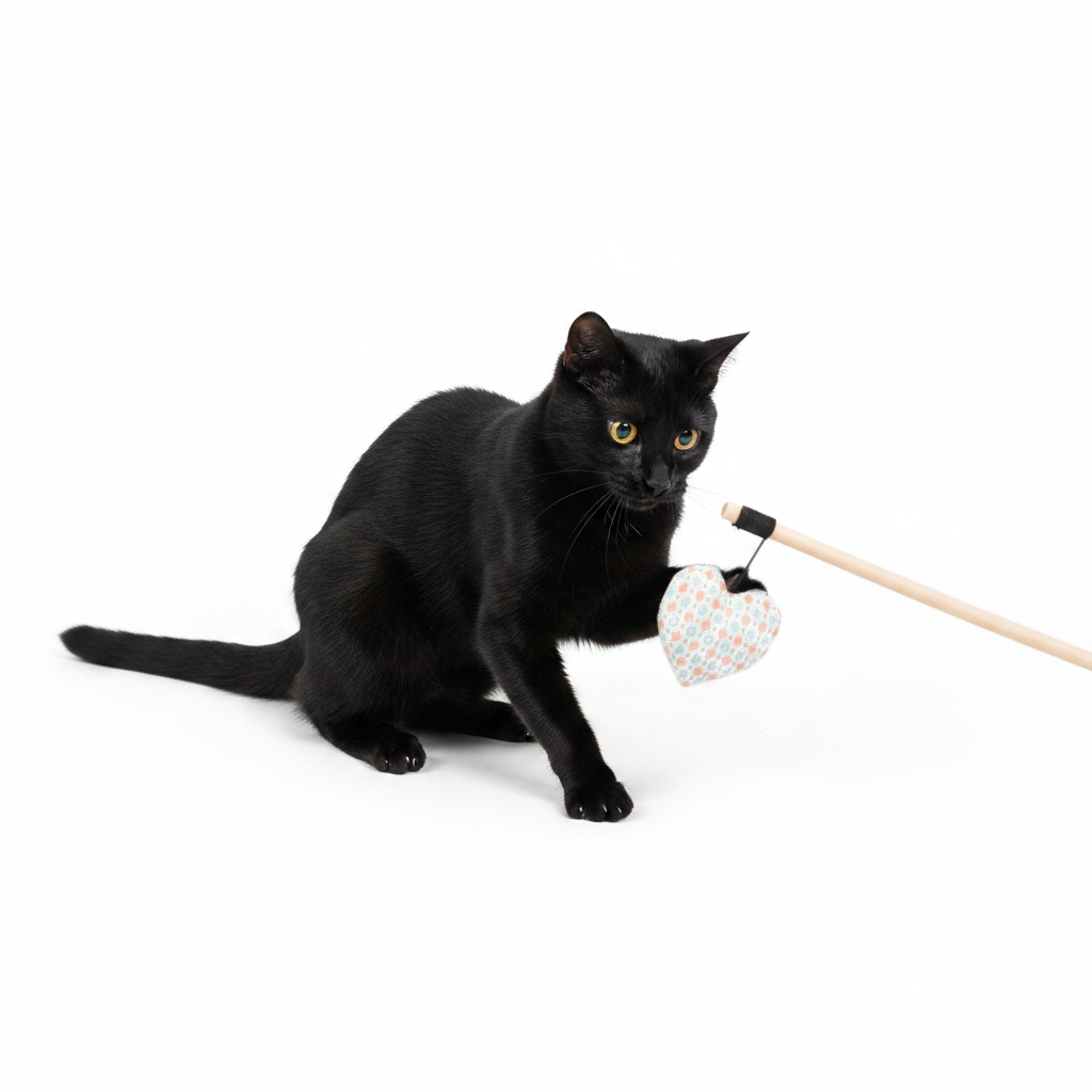 Trixie Playing Rod with Heart Catnip Toy for Cats - SNH Packing