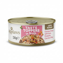 Applaws Taste Toppers in Broth Chicken with Ham & Vegetables Wet Dog Food 156g