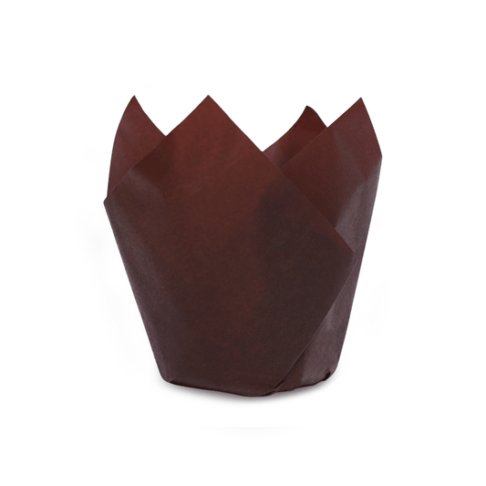Tulip Muffin Cups – Brown | 100PCS - SNH Packing