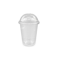 U-Shaped RPET Cups With Lid 92mm- Disposable Cold Drink Cups - SNH Packing