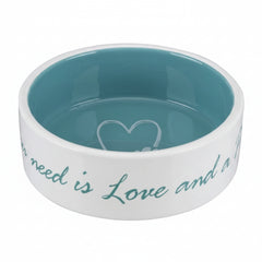 Trixie Pet's Home Ceramic Bowl for Dogs BLUE - 800ML