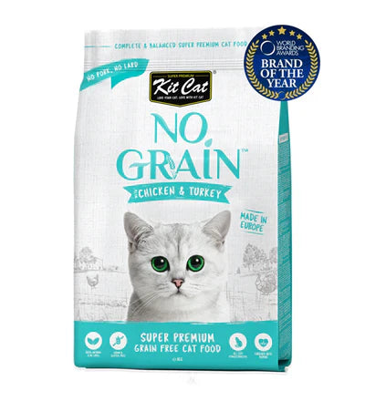Kit Cat No Grain Chicken & Turkey Super Premium Cat Dry Food 1 KG