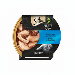 Sheba Filets Chicken & Tuna Wet Cat Food - 60G
