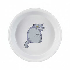 Trixie Ceramic Bowl with Motif GREY 13CM