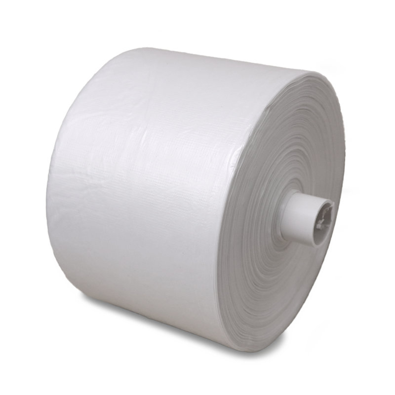 Roll of white paper on a white background