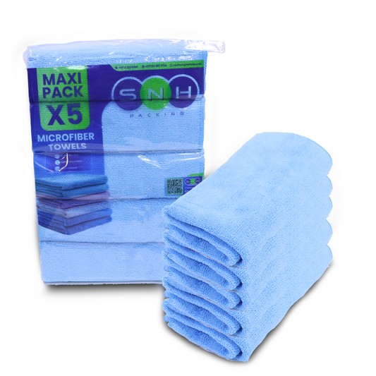 Microfiber Cleaning Cloth Pack – 40x40cm | 5pcs x 20PKTs | Multi-Color Options
