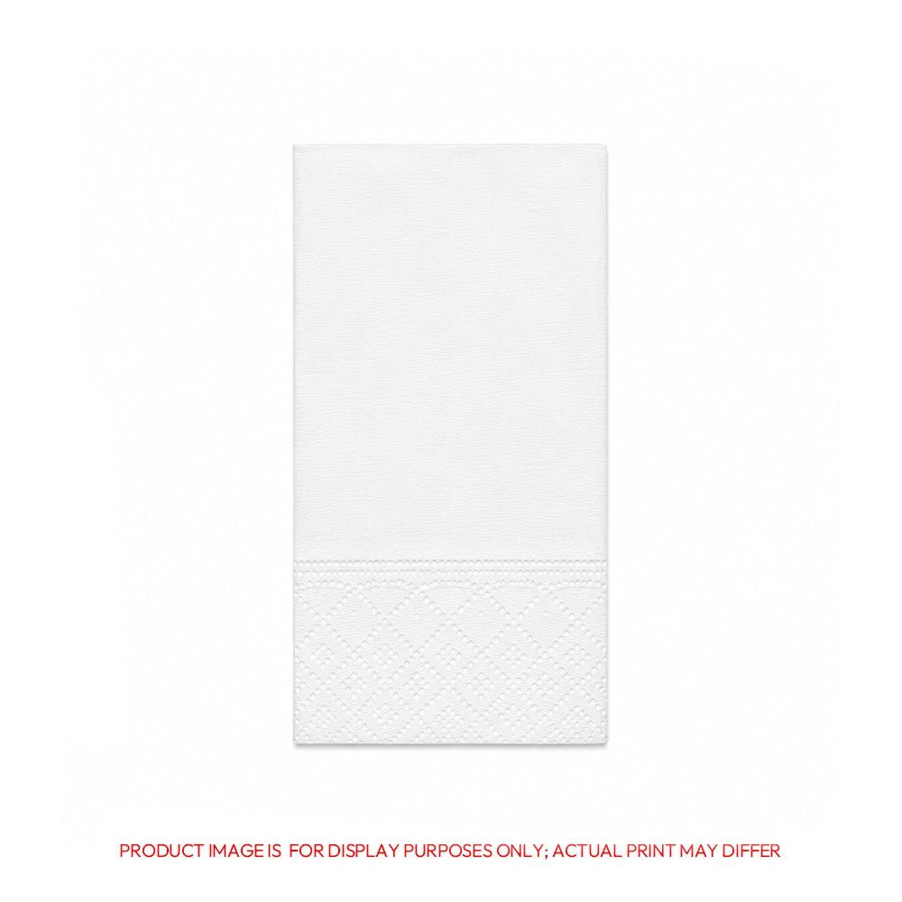 White Black 8 Fold Napkins 40x40CM 45 Sheets Premium Table Napkins - SNH Packing