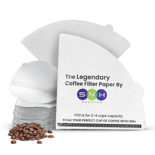 White Coffee Filter Paper – 51GSM Disposable (100 PCS) - SNH Packing