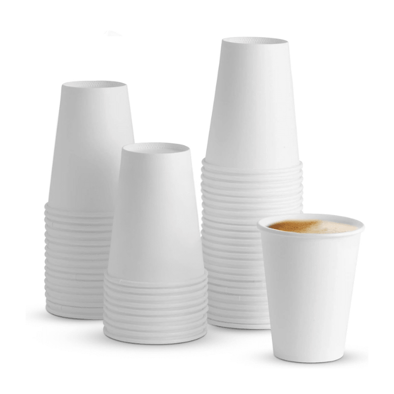 White Double Wall Paper Cups – Hot & Cold Cups - SNH Packing