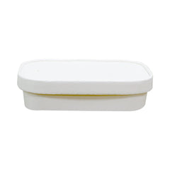 White Rectangular Paper Containers with Lids - SNH Packing