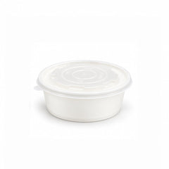White Round Salad Bowls with Lids 500ML to 1300ML - SNH Packing