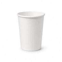 White Single Wall Paper Cups 4oz to 16oz Disposable Beverage Cups - SNH Packing