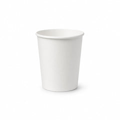 White Single Wall Paper Cups 4oz to 16oz Disposable Beverage Cups - SNH Packing