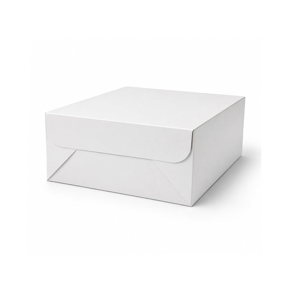 White Square Cake Boxes 15x15cm to 35x35cm Bakery Packaging - SNH Packing