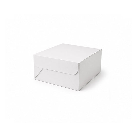 White Square Cake Boxes 15x15cm to 35x35cm Bakery Packaging - SNH Packing