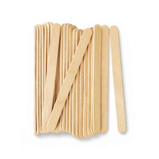 Wooden Ice Cream Sticks 11.5cm 50 Pieces Natural Wood - SNH Packing