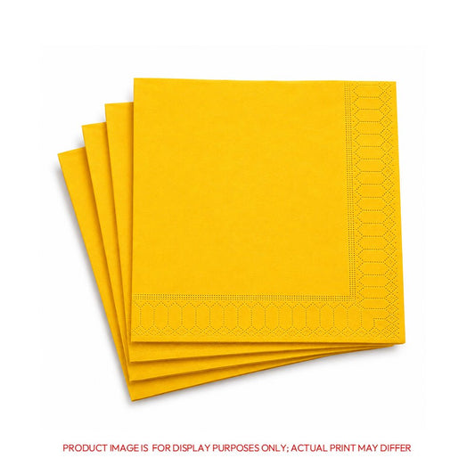Yellow Cocktail Paper Napkins 2Ply | 50 PCS PKT - SNH Packing
