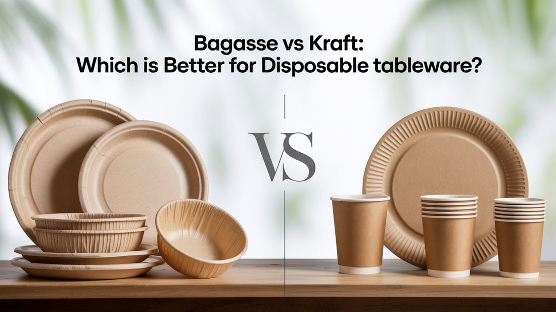Bagasse vs Kraft: Which Is Better for Disposable Tableware? - SNH Packing