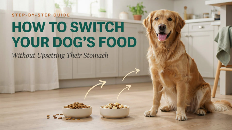 How to Switch Your Dog's Food Without Upsetting Their Stomach - SNH Packing