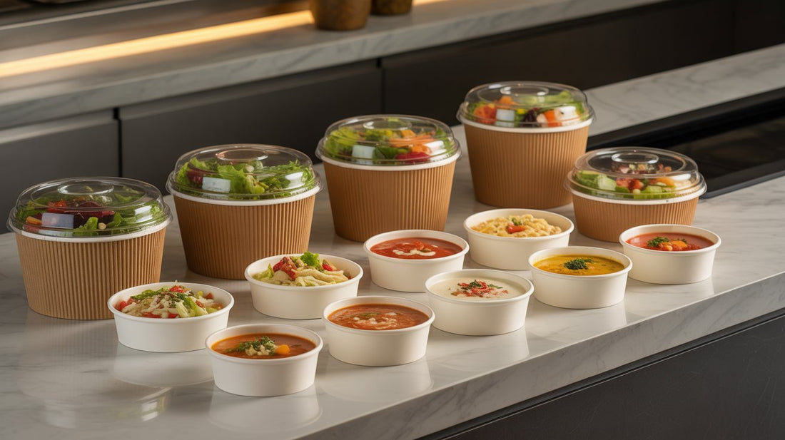 Paper Bowls for Salads and Soups in UAE What to Look for When Buying Bulk - SNH Packing