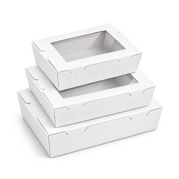 White Lunch Box with Window