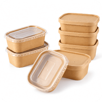 Brown Rectangular Containers