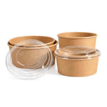 Brown Round Containers