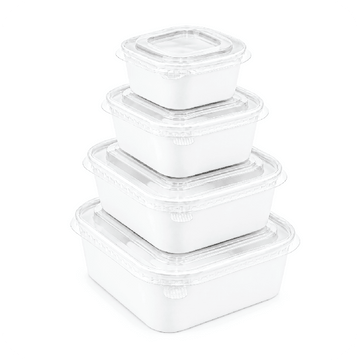 White Square Containers