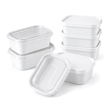 White Rectangular Containers