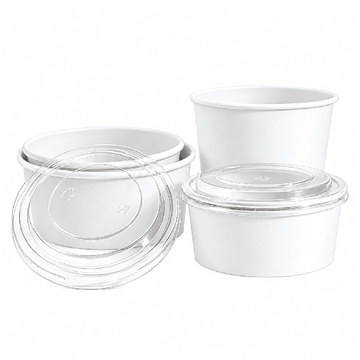 White Round Containers